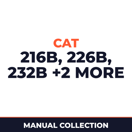Cat 216B 226B 232B 236B 242B manuals. 4 x manuals