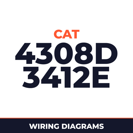 Cat 4308D 3412E Wiring Electrical Schematics Manual