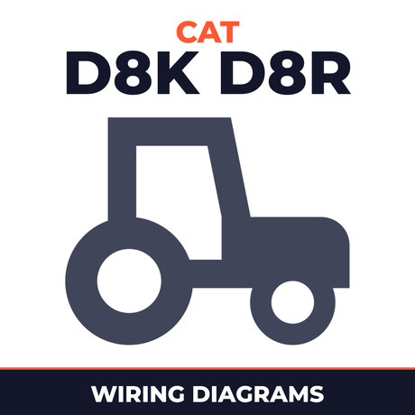 CAT D8K D8R Tractor Electrical System Diagram Manual