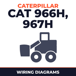 Caterpillar (CAT) 966H, 967H Wheel Loaders Electrical Wiring Diagrams Manual