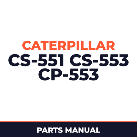 Caterpillar CS-551 CS-553 CP-553 parts manual