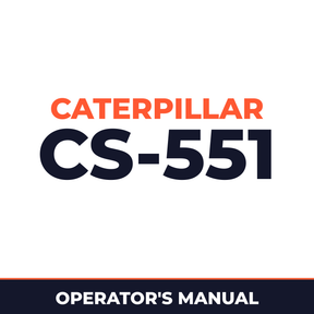 Caterpillar CS-551 operation and maintenance manual