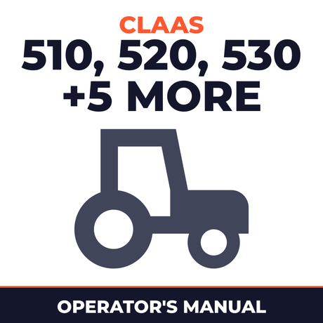 Claas Arion 510/520/530/540/610/620/630/640 Tractors Operator's Manual