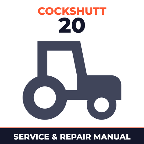 Cockshutt 20 Series Tractor Service & Repair Manual
