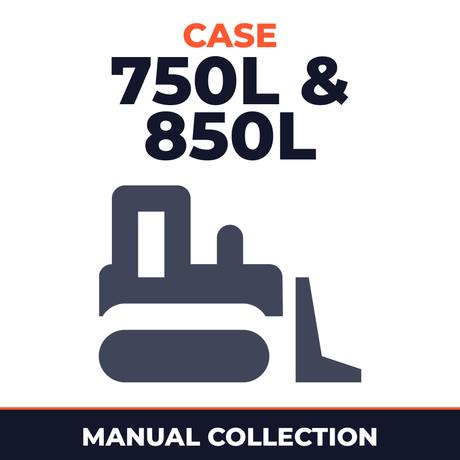 Collection of 2 files - Case 750L & 850L Tier 3 Crawler Dozer Service Repair Manual & Operators Instruction Manual - IMPROVED