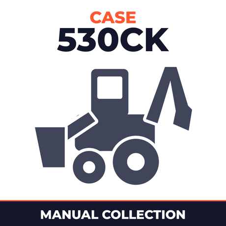 Collection of 5 files - Complete Factory Case 530CK Loader Backhoe Repair Service Manual & Illustrated Parts Catalog & Operators