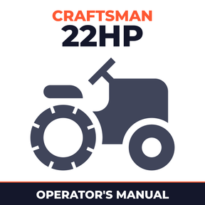 Craftsman 22HP Garden Tractor Operator's Manual