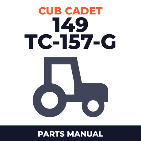 Cub Cadet 149 (TC-157-G) Tractor Parts Manual