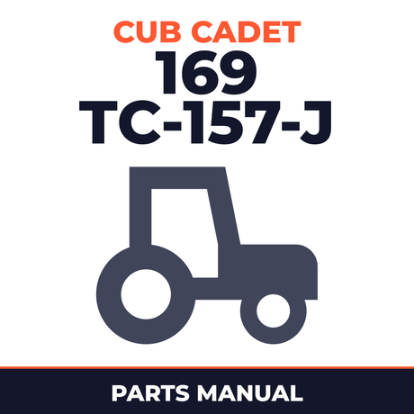 Cub Cadet 169 (TC-157-J) Tractor Parts Manual