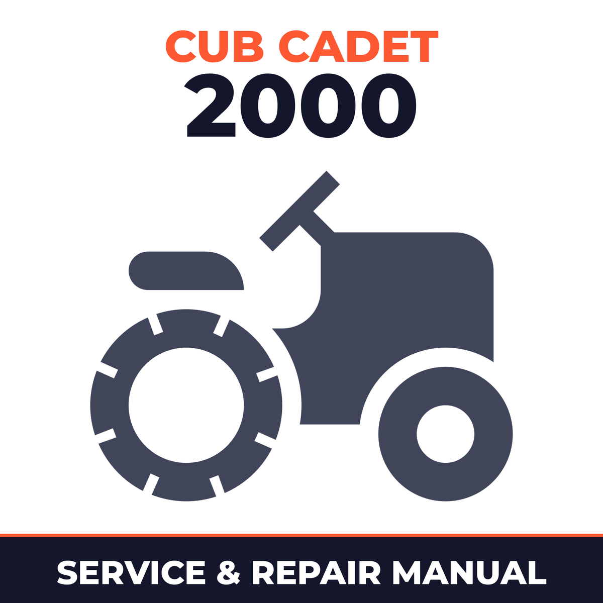 Cub Cadet 2000 Riding Mower Service & Repair Manual