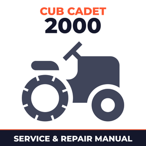 Cub Cadet 2000 Riding Mower Service & Repair Manual