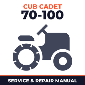 Cub Cadet 70-100 Riding Mower Service & Repair Manual