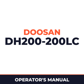 Daewoo Doosan DH200-200LC Operator's Manual
