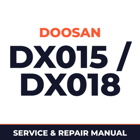 Daewoo Doosan DX015 / DX018 Service Manual