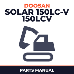 DAEWOO DOOSAN SOLAR 150LC-V (150LCV) Crawler Excavator Service Parts Catalogue Manual