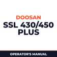 Daewoo Doosan SSL 430/450 PLUS Operator's Manual
