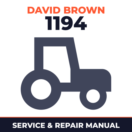 David Brown 1194 Tractor Service & Repair Manual
