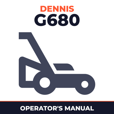 Dennis G680 Mower Instruction Operator's Manual