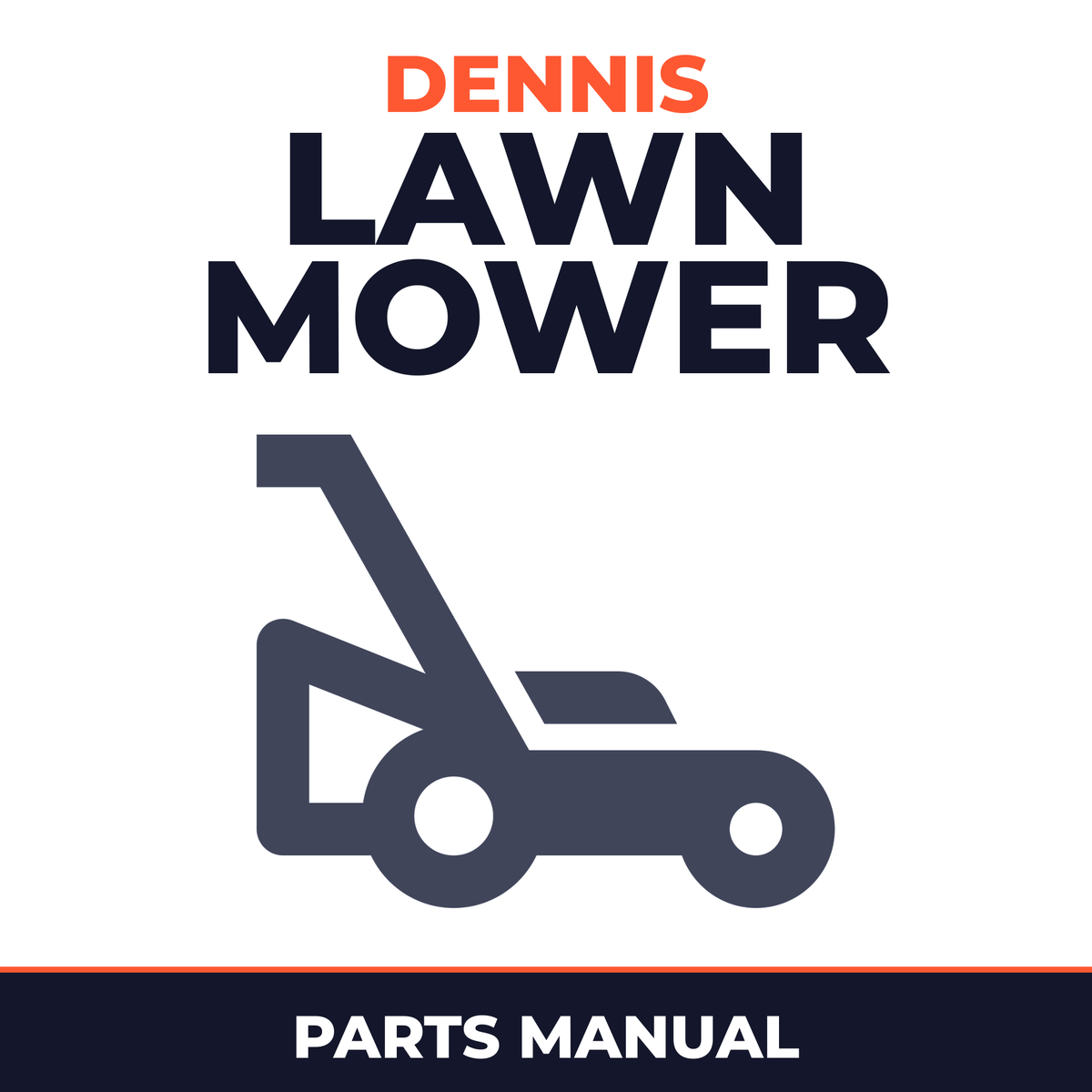 Dennis Gang Mower Instruction Spare Parts Manual