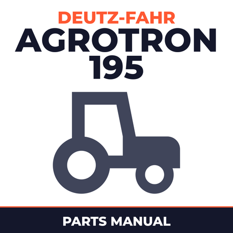 Deutz Fahr Agrotron 195 Tractor Parts Manual