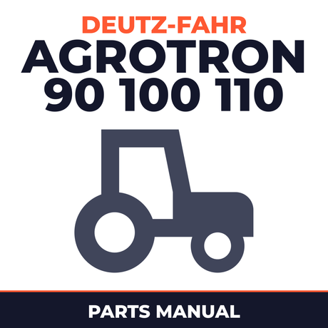 Deutz Fahr Agrotron 90 100 110 Tractor Parts Manual