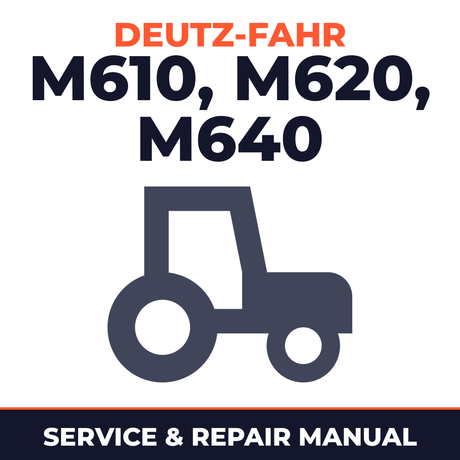 Deutz Fahr Agrotron M610 M620 M640 Profiline Tractor Service & Repair Manual