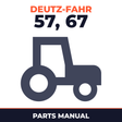 Deutz Fahr Tractor Agrolux 57 67 Parts Manual