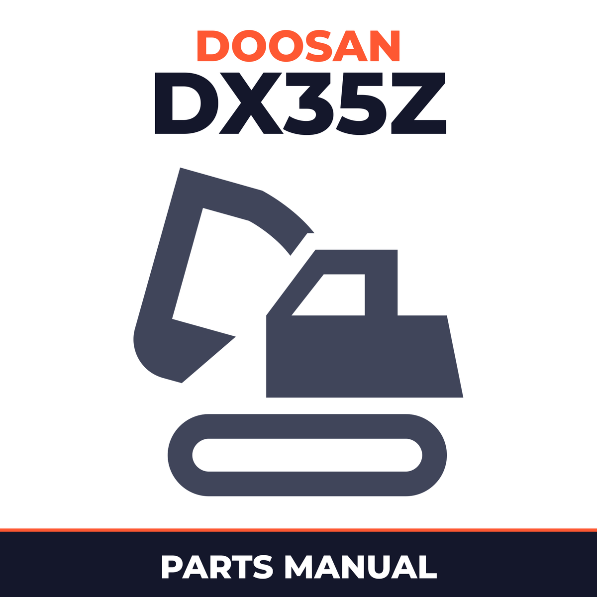 Doosan Daewoo DX35Z Excavator Parts Manual