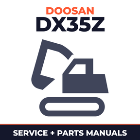 Doosan Daewoo DX35Z Excavator Workshop Parts Manual