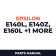 Epsilon E140L,E140Z, E160L and E165Z parts list