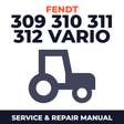 Fendt 309 310 311 312 Vario Tractor Service & Repair Manual