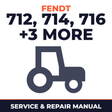Fendt 712 714 716 718 818 820 Vario COM III Tractor Service & Repair Manual