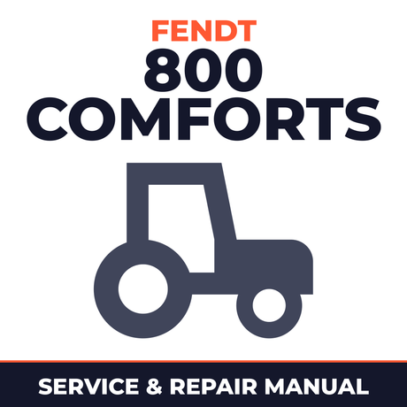 Fendt 800 Comforts - Electrical Tractor Service & Repair Manual
