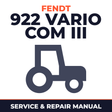 Fendt 922 Vario COM III Tractor Service & Repair Manual