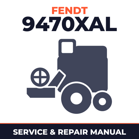 Fendt Combine 9470x AL Service & Repair Manual