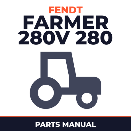 Fendt Farmer 280V 280 V Tractor Parts Manual