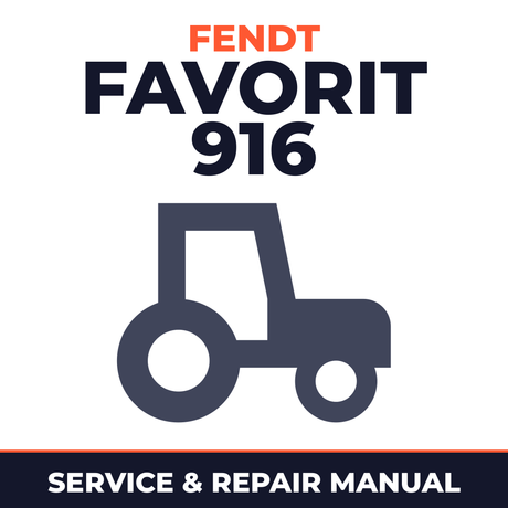 Fendt Favorit 916 Tractor Service & Repair Manual