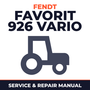 Fendt Favorit 926 Vario Tractor Service & Repair Manual
