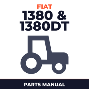 Fiat 1380 & 1380DT Series Tractor Parts Manual