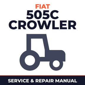 Fiat 505C Crowler Tractor Service & Repair Manual