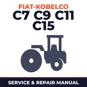 FIAT KOBELCO C7 C9 C11 C15 VIBRATORY ROLLERS SINGLE DRUM Service Repair Manual