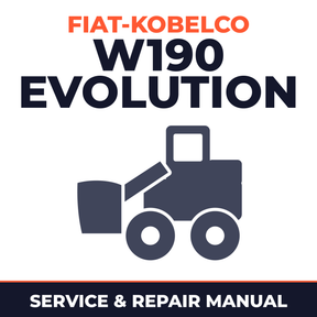 Fiat Kobelco W190 Evolution Wheel Loader Workshop Service & Repair Manual # 1