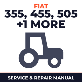 Fiat Tractor 355 455 505 605 C Service & Repair Manual