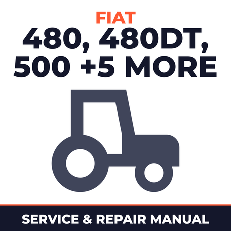 Fiat Trattori 480 480DT 500 500DT 540 540DT 640 640DT Tractor Service & Repair Manual
