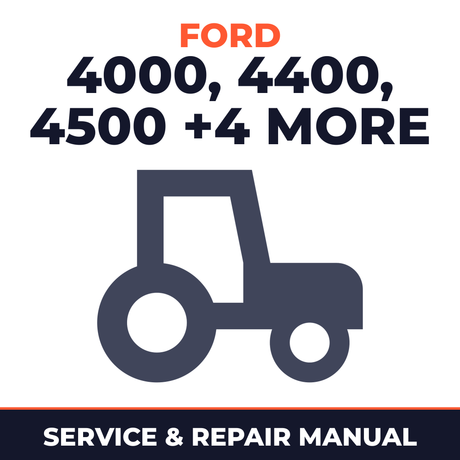 Ford 1965-1975 4000 4400 4500 5000 5500 5550 7000 Series Tractor Service & Repair Manual