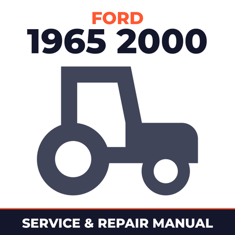 Ford 1965 2000 Tractor Service & Repair Manual