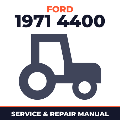 Ford 1971 4400 Tractor Service & Repair Manual