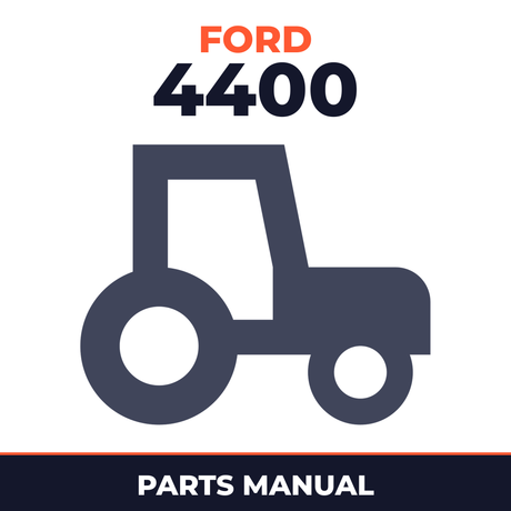 Ford 4400 3 Cylinder Utility Tractor Parts Manual