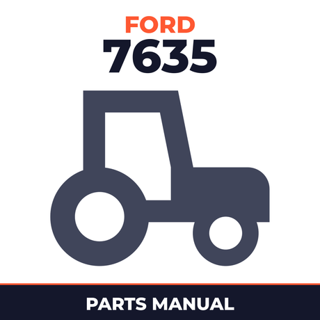Ford 7635 Tractor Master Parts Manual