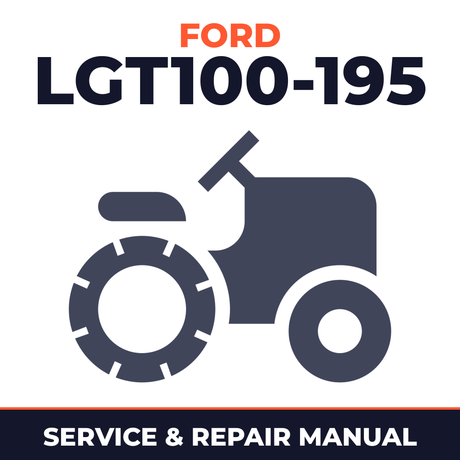 Ford Lawn Tractor garden LGT 100-195 Service & Repair Manual